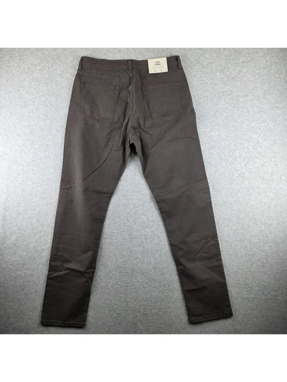 Flint and Tinder Pants Mens 32x32 Brown Tapered Slim Stretch Canvas 5 Pocket